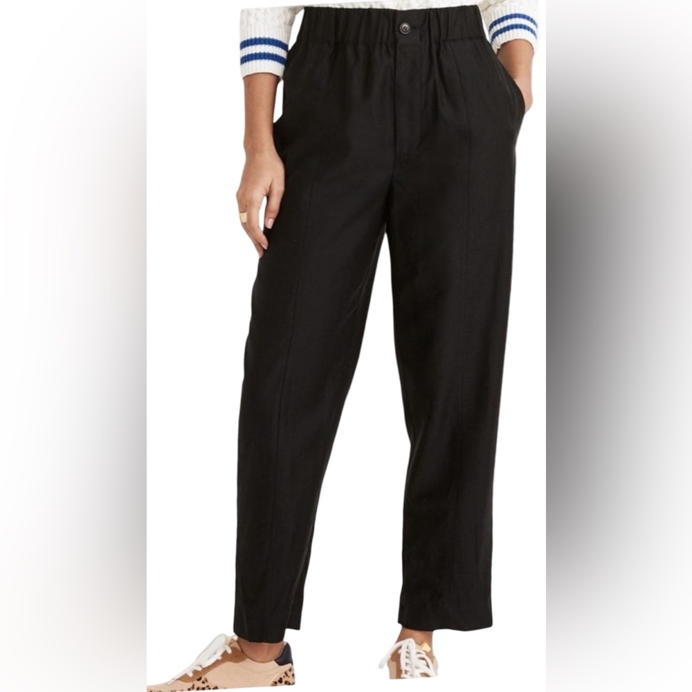 Madewell Women's Black Tailored Huston Crop Pants Medium